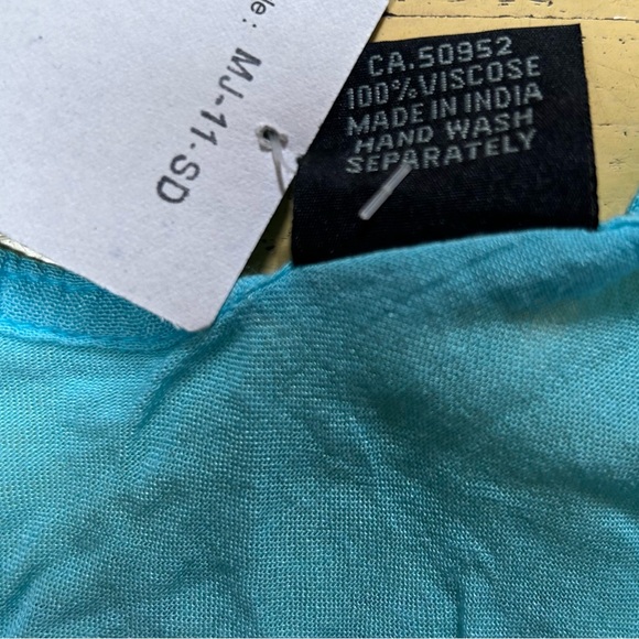 Womens Boho palm tree beach coverup sundress kaftan. Beach resort wear Free Size - Picture 6 of 9